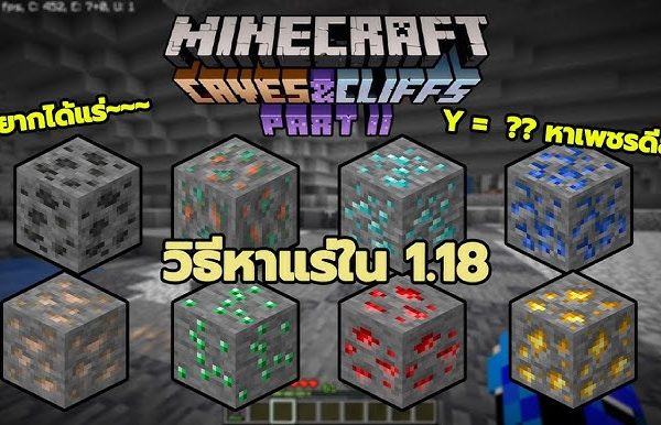 แร่ (Ore) ใน Minecraft มีอะไรบ้าง และหาได้ที่ไหน (คู่มือฉบับครบสำหรับมือใหม่–โปร)