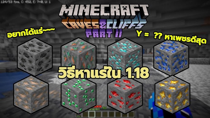 แร่ (Ore) ใน Minecraft มีอะไรบ้าง และหาได้ที่ไหน (คู่มือฉบับครบสำหรับมือใหม่–โปร)